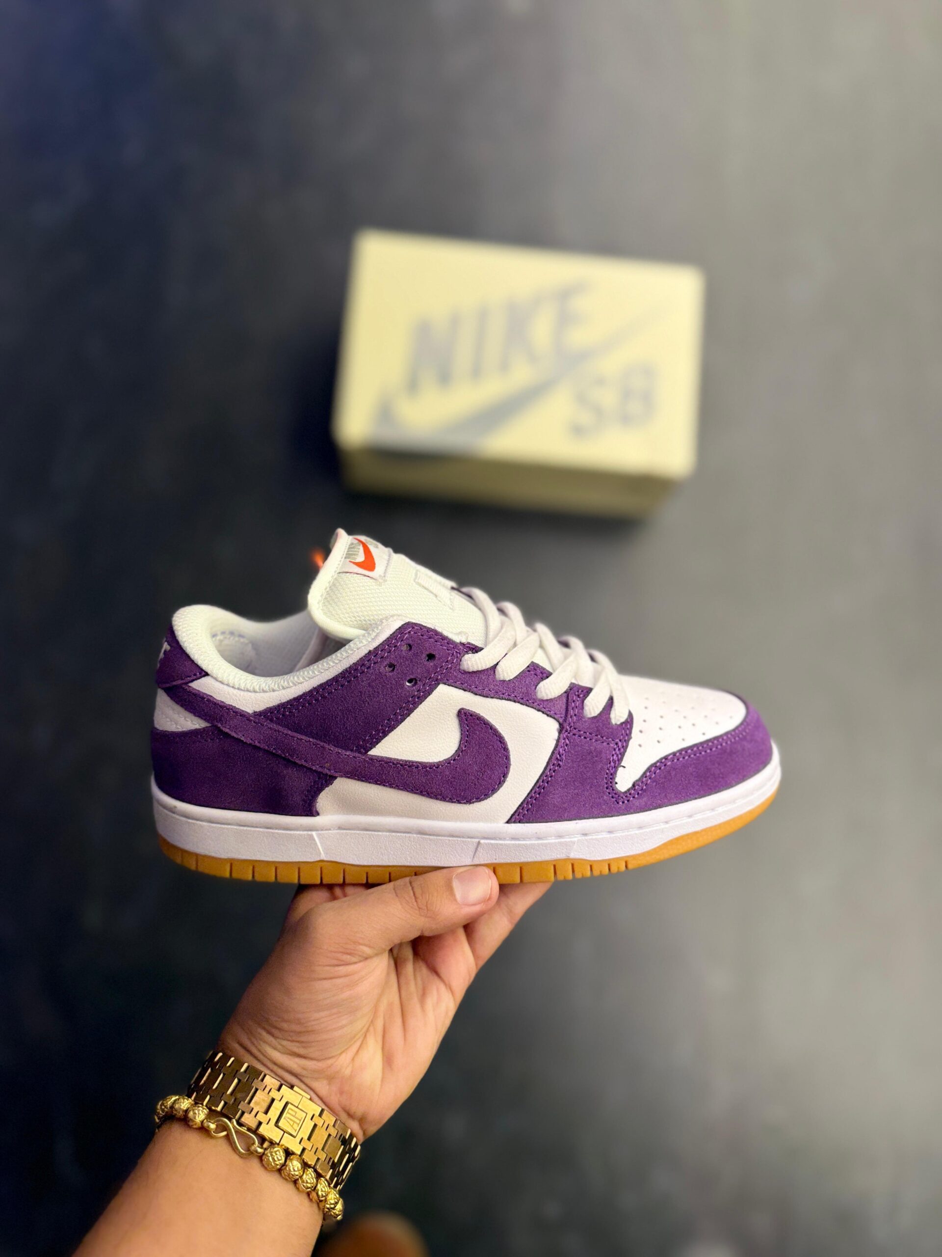 FIRST COPY NIKE DUNK LOW COURT PURPLE - Image 4