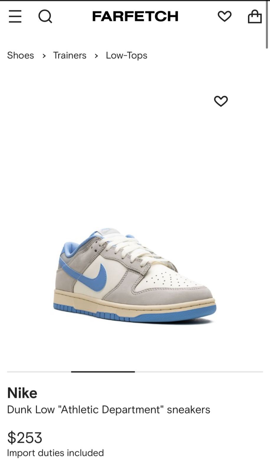 FIRST COPY NIKE SB DUNK LOW PRO ATHLETIC DEPARTMENT - Image 8