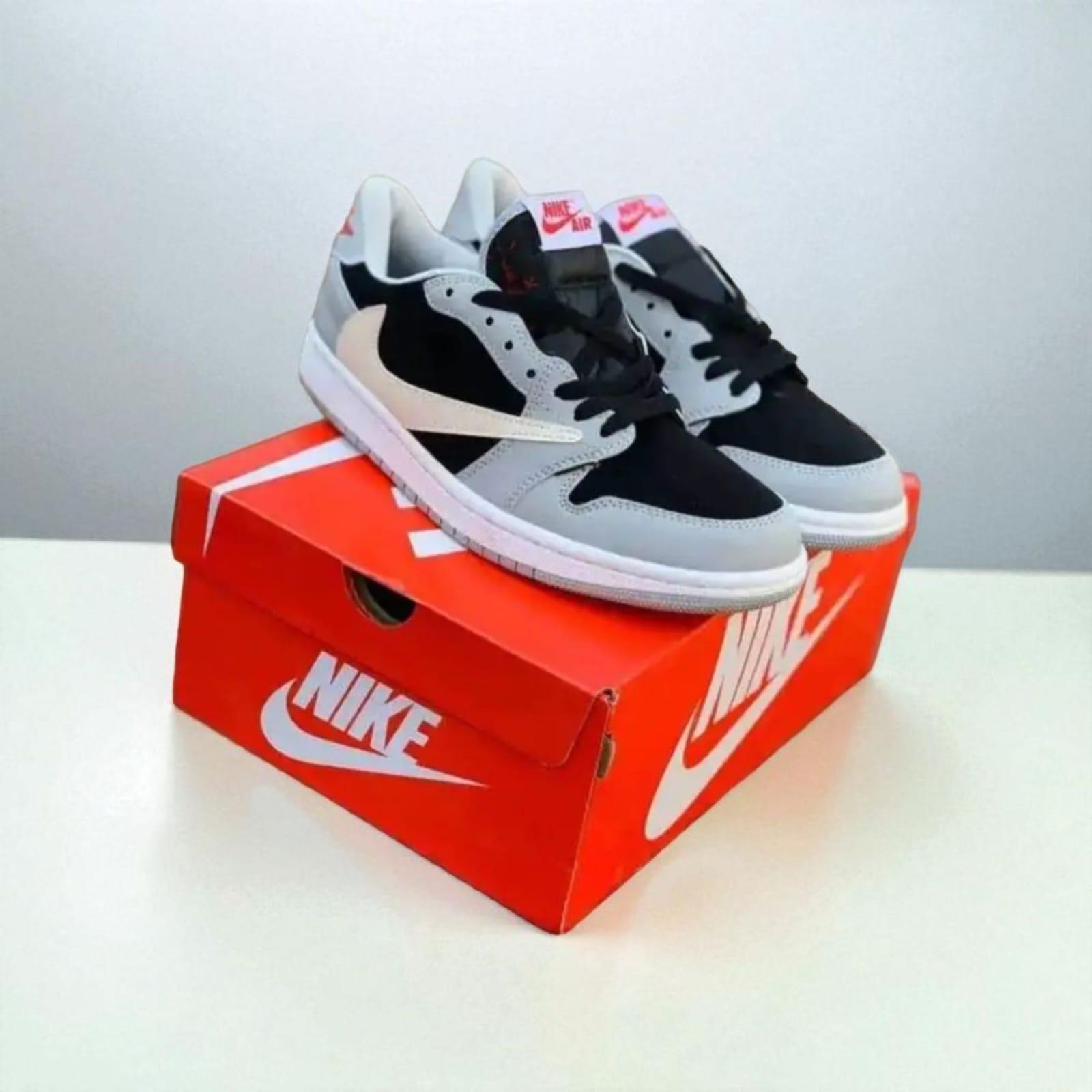 FIRST COPY Nike Air Jordan Travis Scott Low Black/Grey for-unisex - Image 2