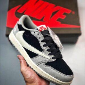 FIRST COPY Nike Air Jordan Travis Scott Low Black/Grey for-unisex