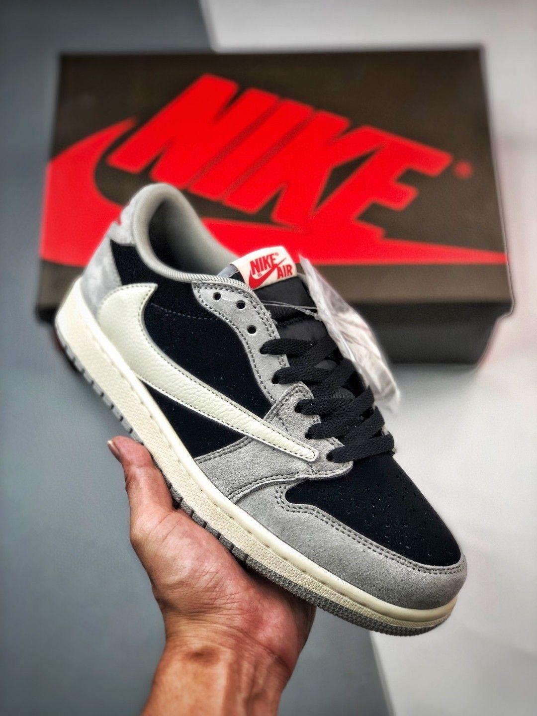 FIRST COPY Nike Air Jordan Travis Scott Low Black/Grey for-unisex