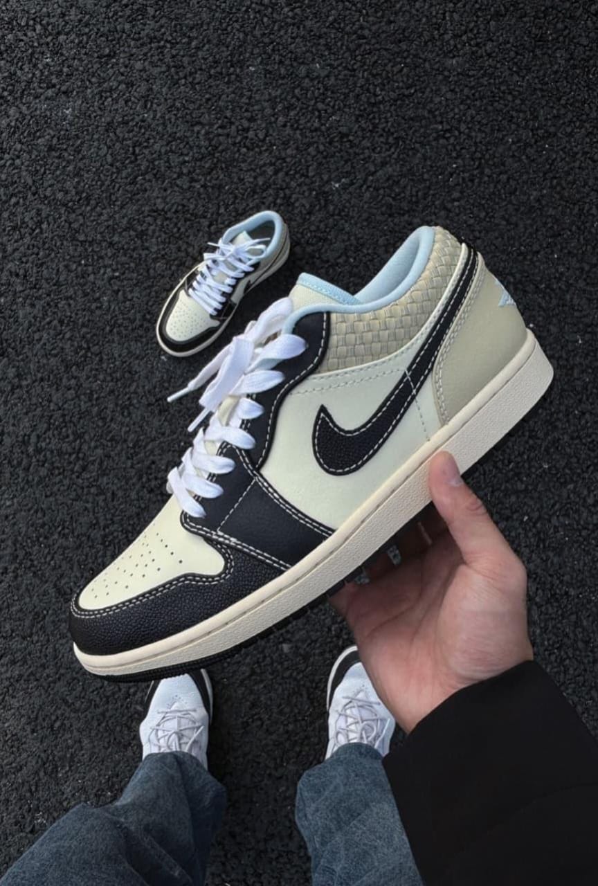 FIRST COPY Nikee Air Jordan 1 Low SE COCONUT MILK BLACK