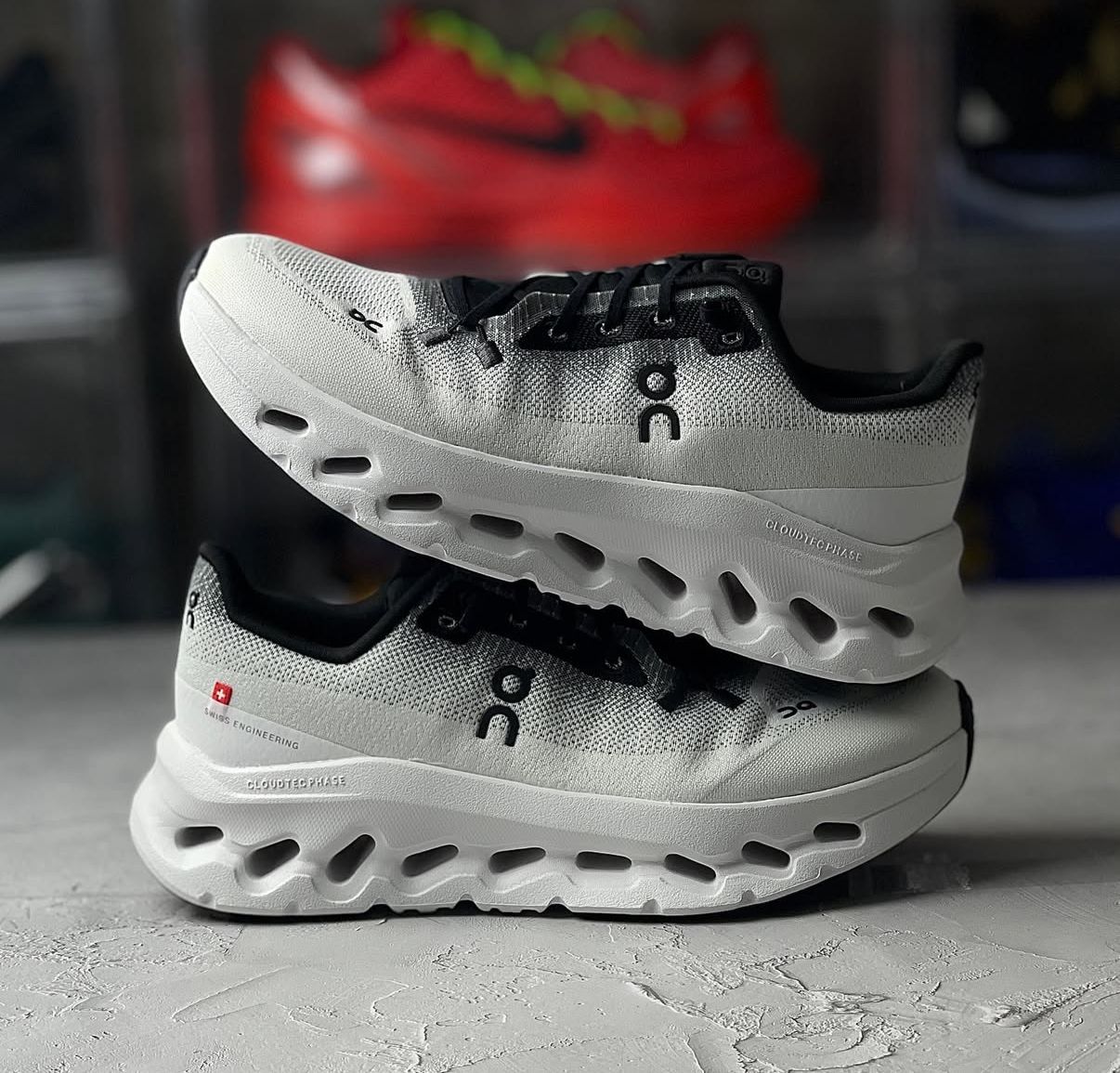 FIRST COPY ON RUNNING CLOUDTILT BLACK WHITE SHOES - Image 8