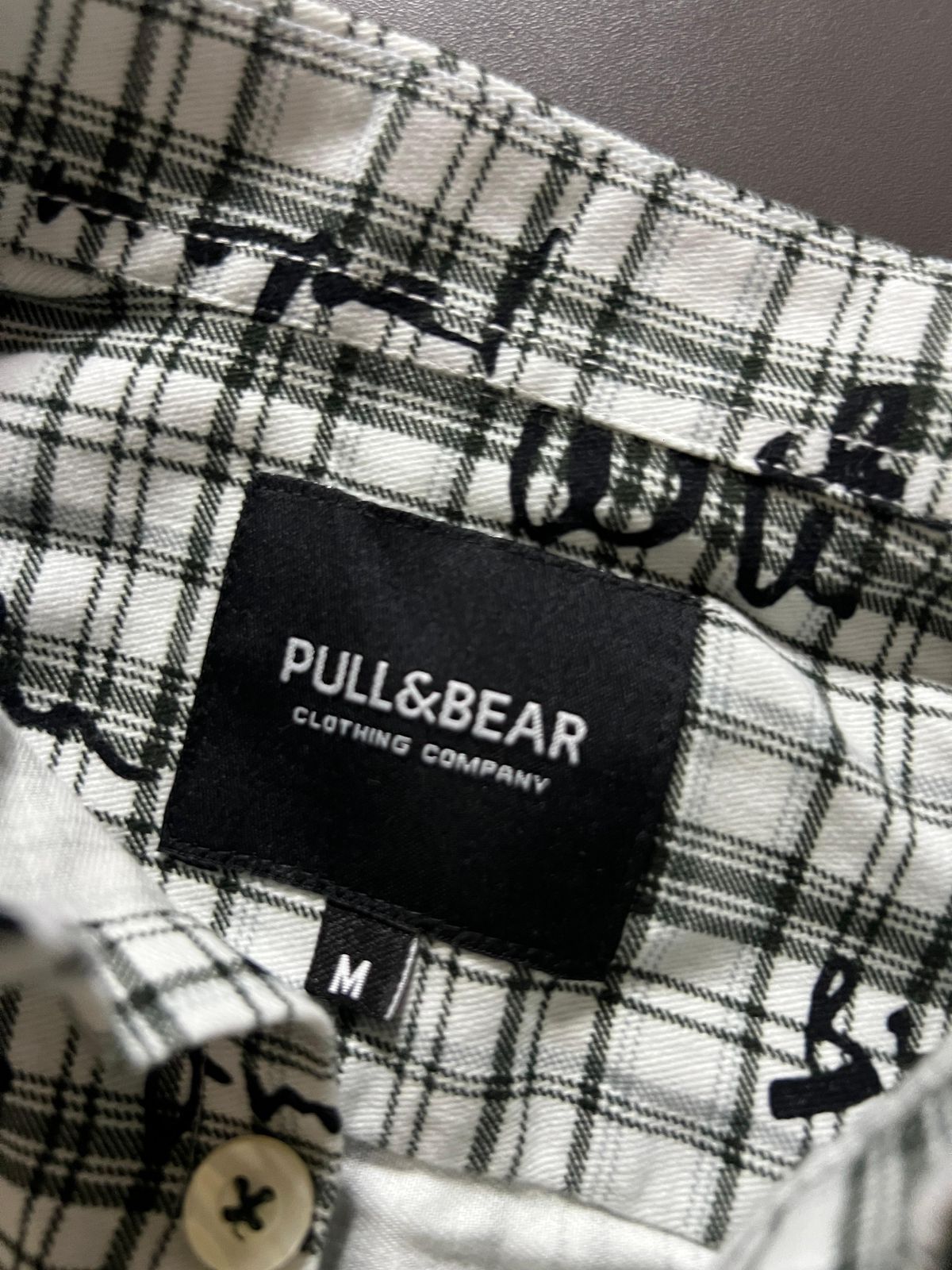 FIRST COPY PULL & BEAR COTTON PRINTS DOUBLE POCKET SHIRT - Image 4