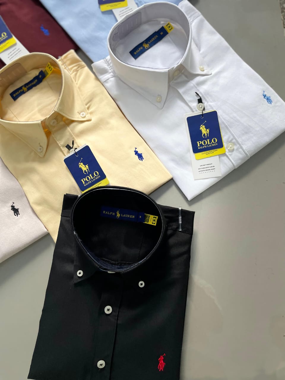 FIRST COPY Ralph Lauren premium logo shirts oxford coton - Image 2