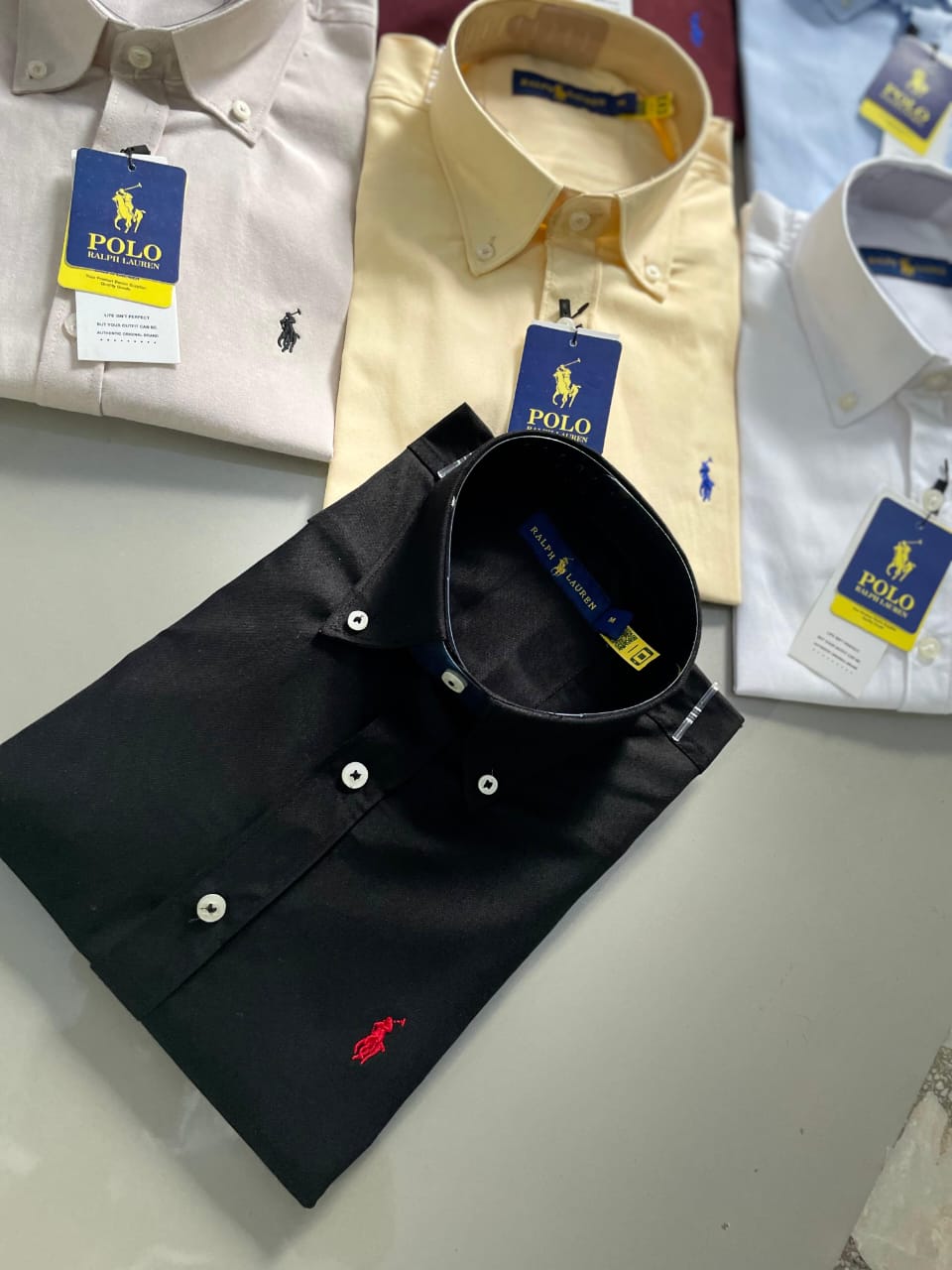 FIRST COPY Ralph Lauren premium logo shirts oxford coton - Image 3