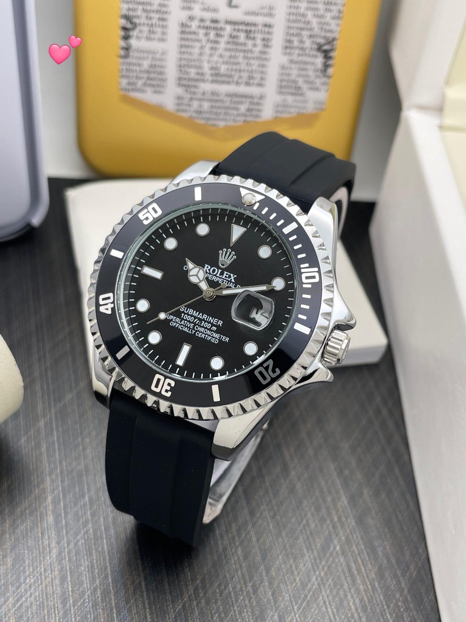 FIRST COPY Rolex Faiber belt watch for men