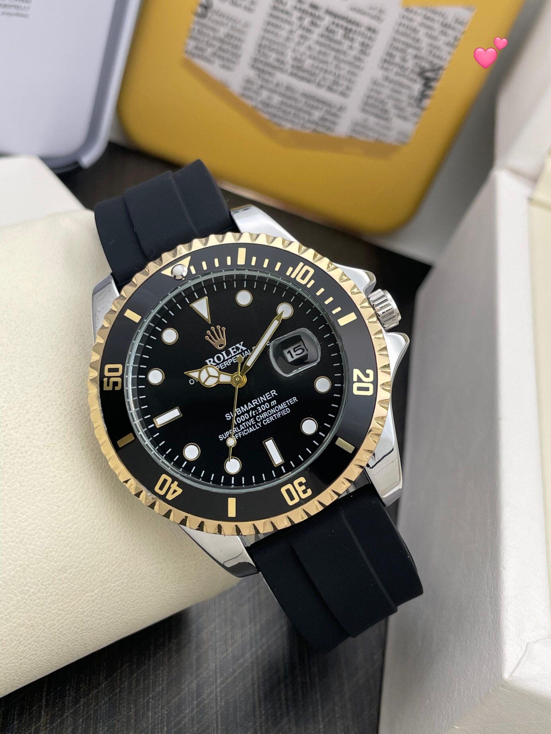 FIRST COPY Rolex Faiber belt watch for men - Image 2