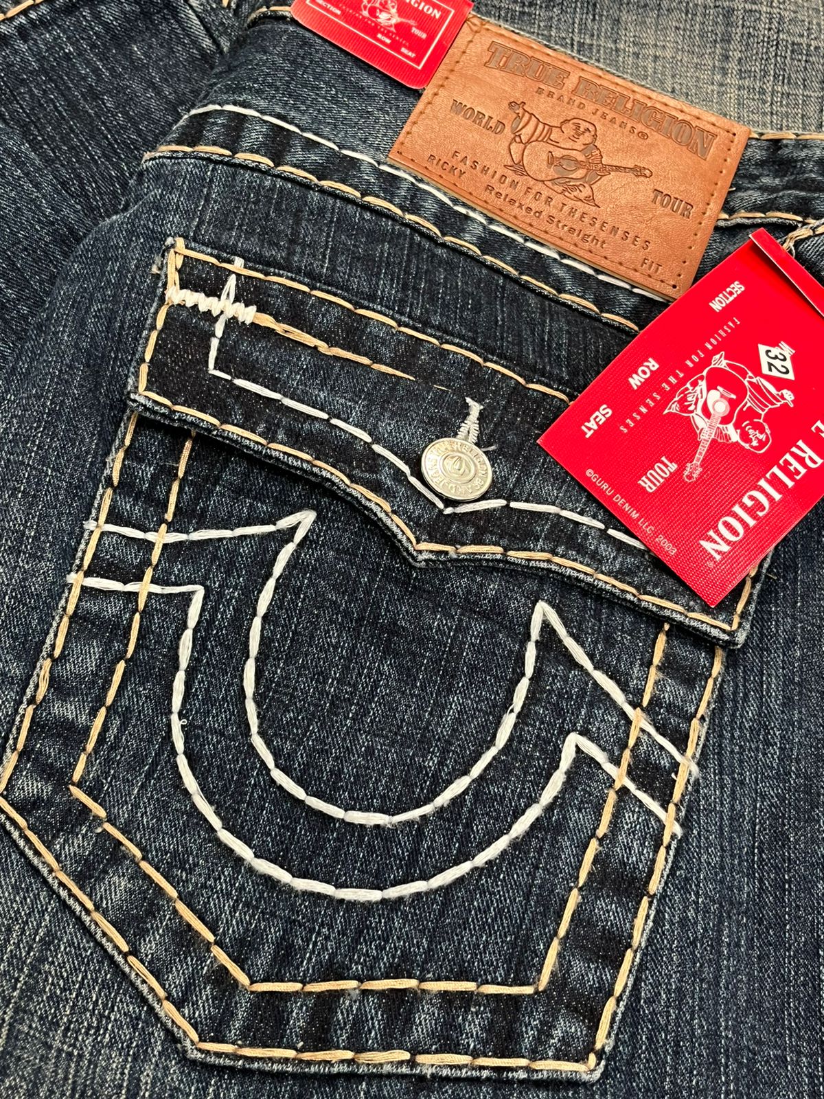 FIRST COPY True religion Store article Straight fitt Jeans For Men - Image 3