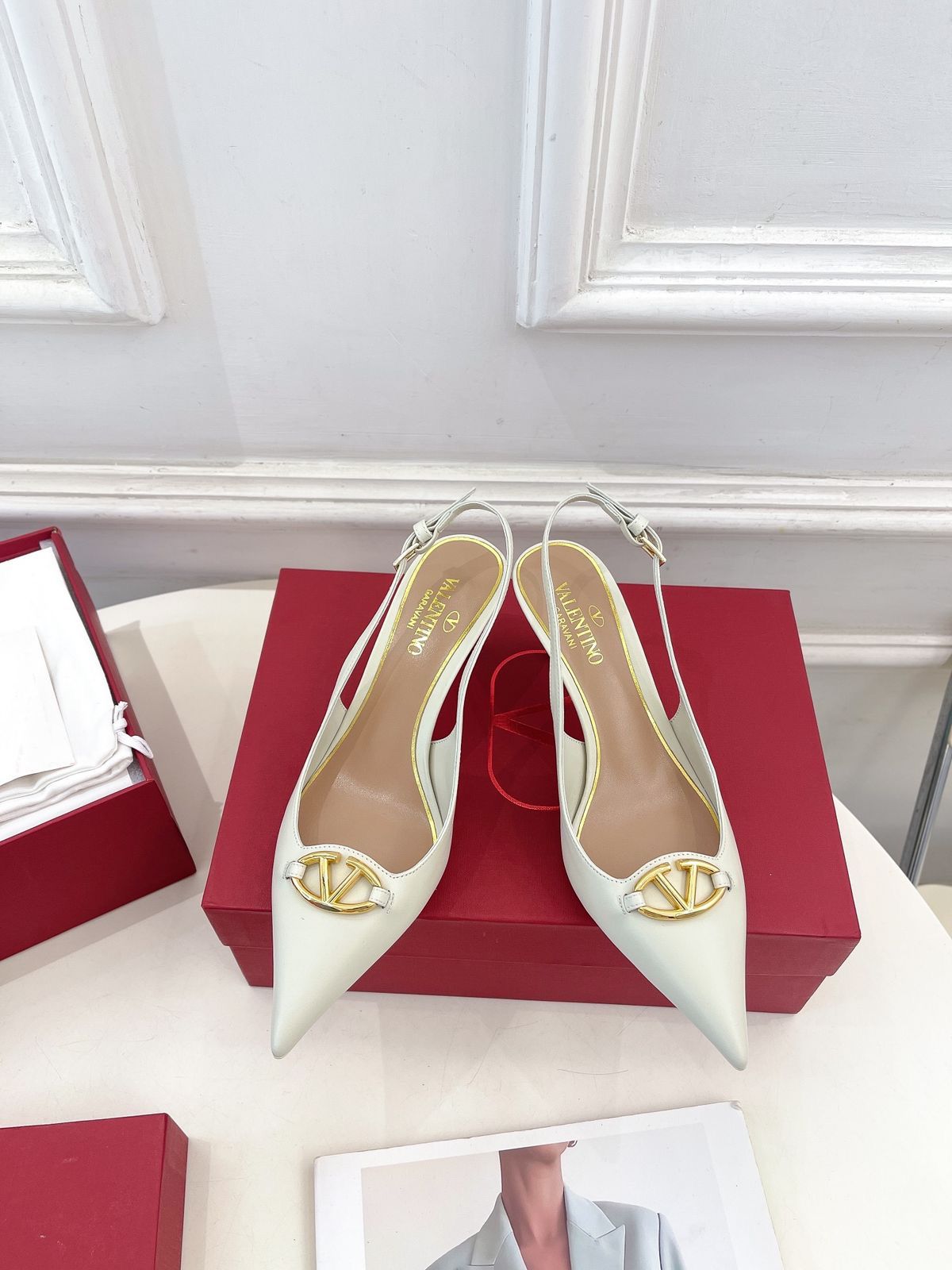 FIRST COPY VALENTINO SLINGBACK HEELS - Image 3