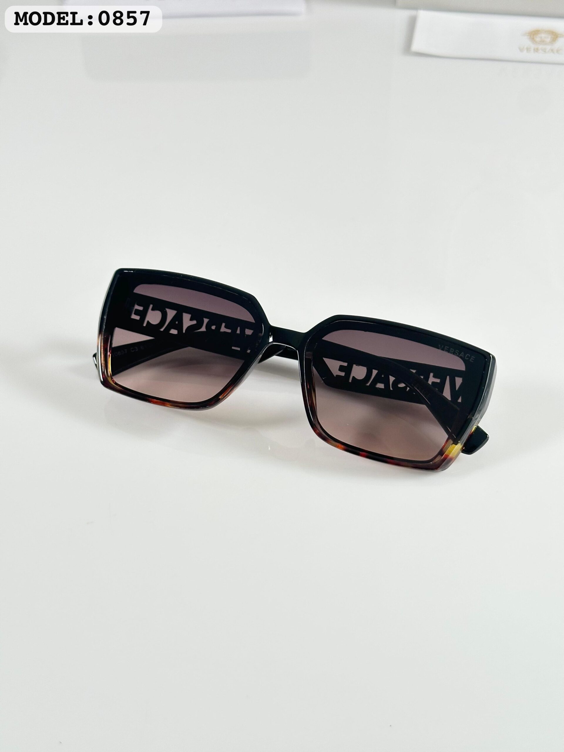 FIRST COPY VERSACE WMNS 0857 TIGER BLACK SUNGLASS - Image 3