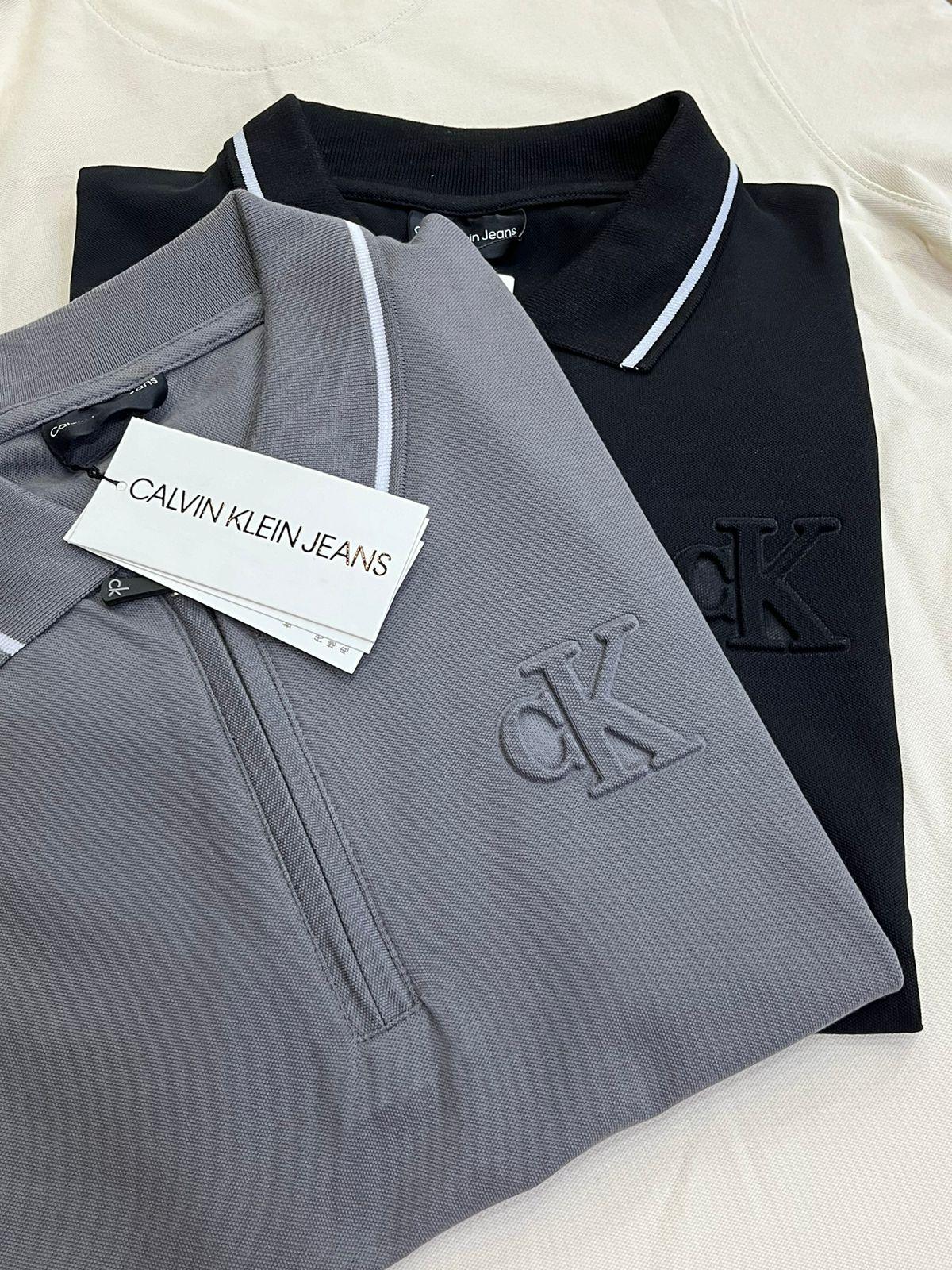 FIRST COPY calvin klien Half zipper matty fabric t-shirt - Image 2