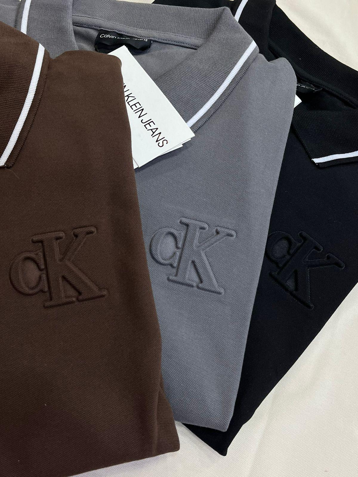 FIRST COPY calvin klien Half zipper matty fabric t-shirt - Image 3