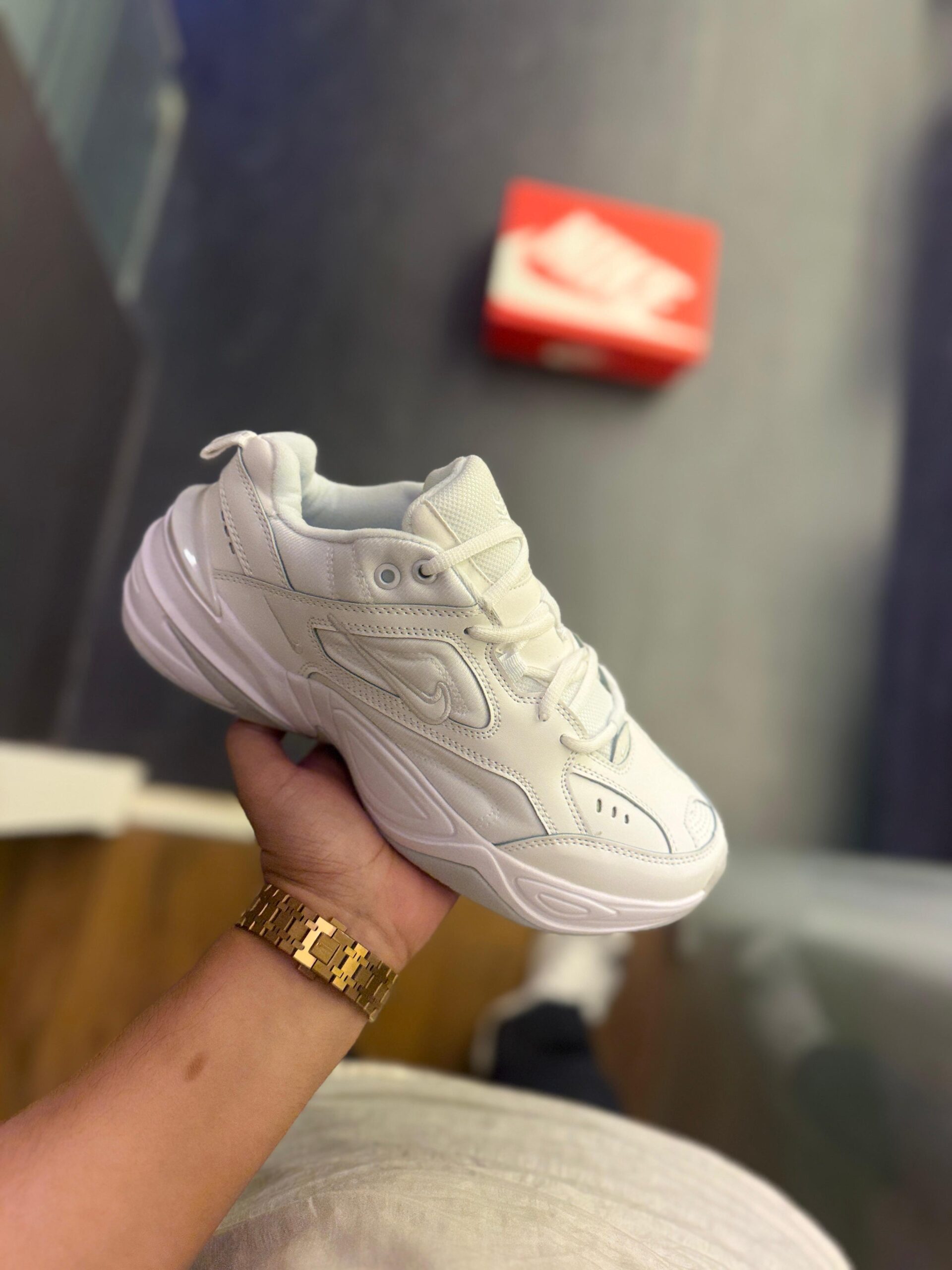 FIRST COPY NIKE MK2 TEKNO TRIPPLE WHITE EDTN SHOES