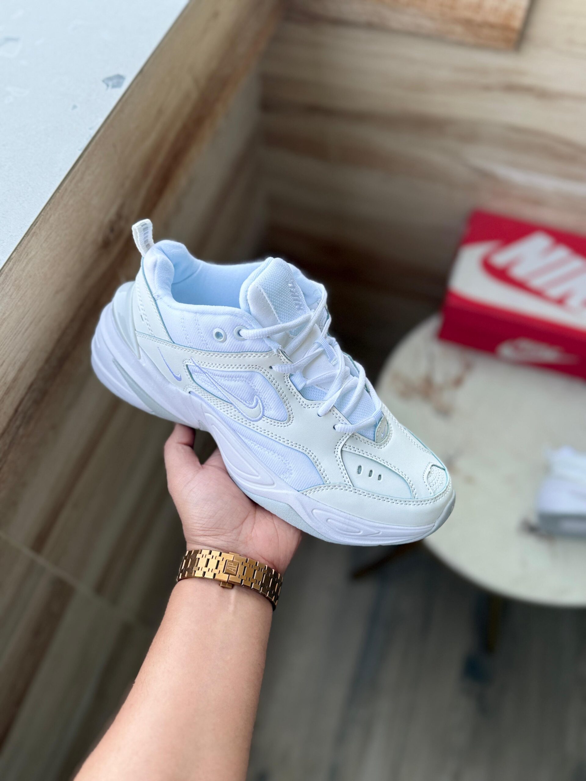 FIRST COPY NIKE MK2 TEKNO TRIPPLE WHITE EDTN SHOES - Image 4