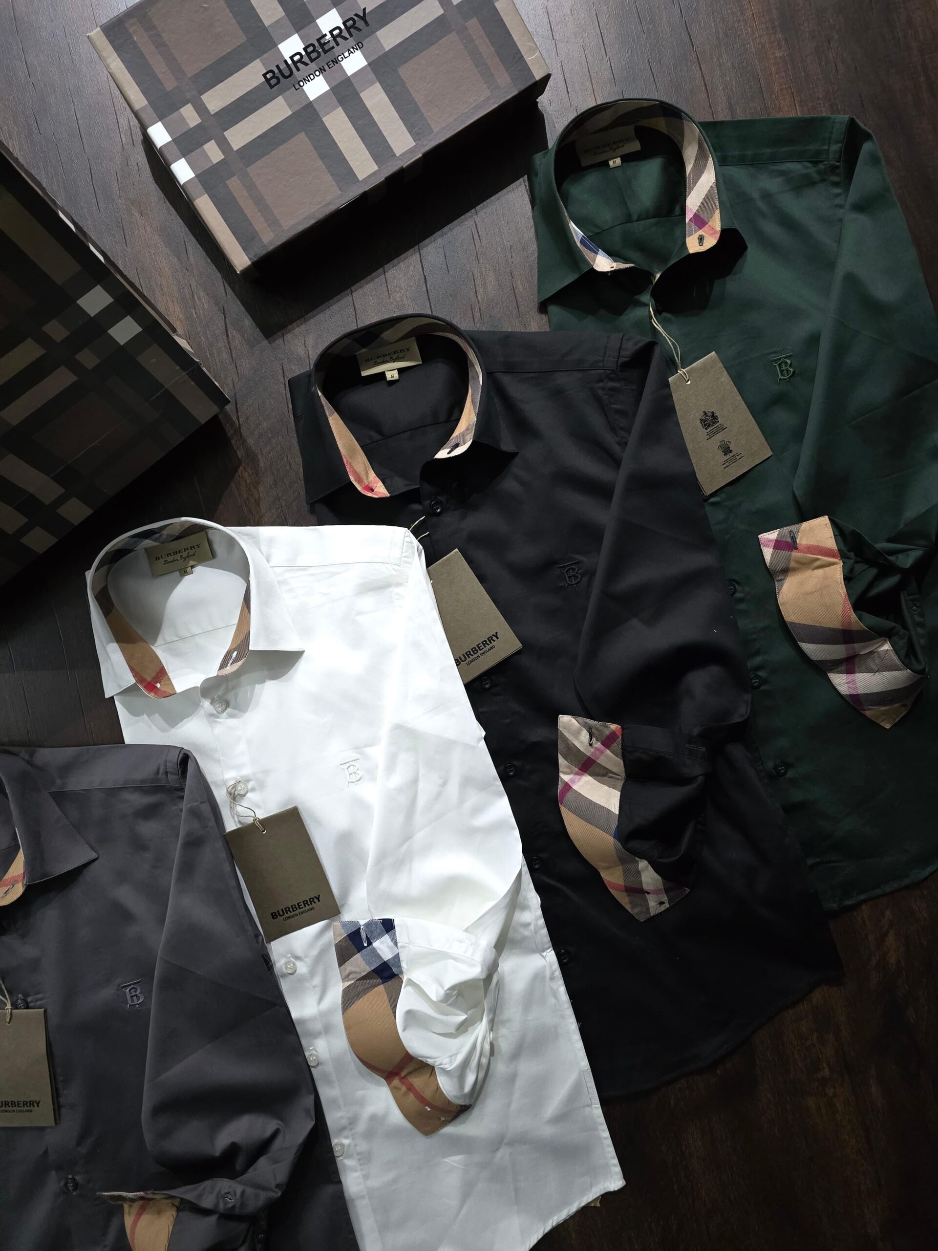 FIRST COPY BURBERRY EXCLUSIVE COTTON FABRIC SHIRTS - Image 7