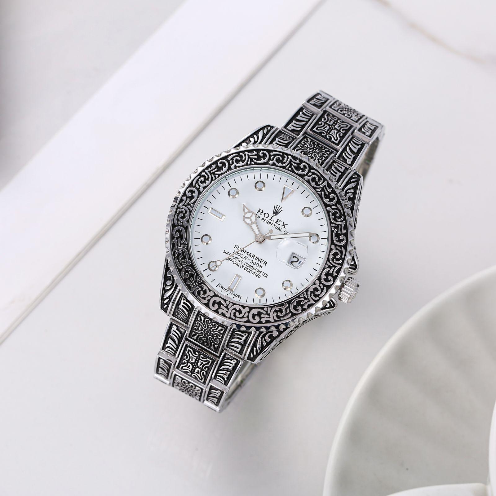 FIRST COPY Rolex Oyster Vintage Silver-White For Men
