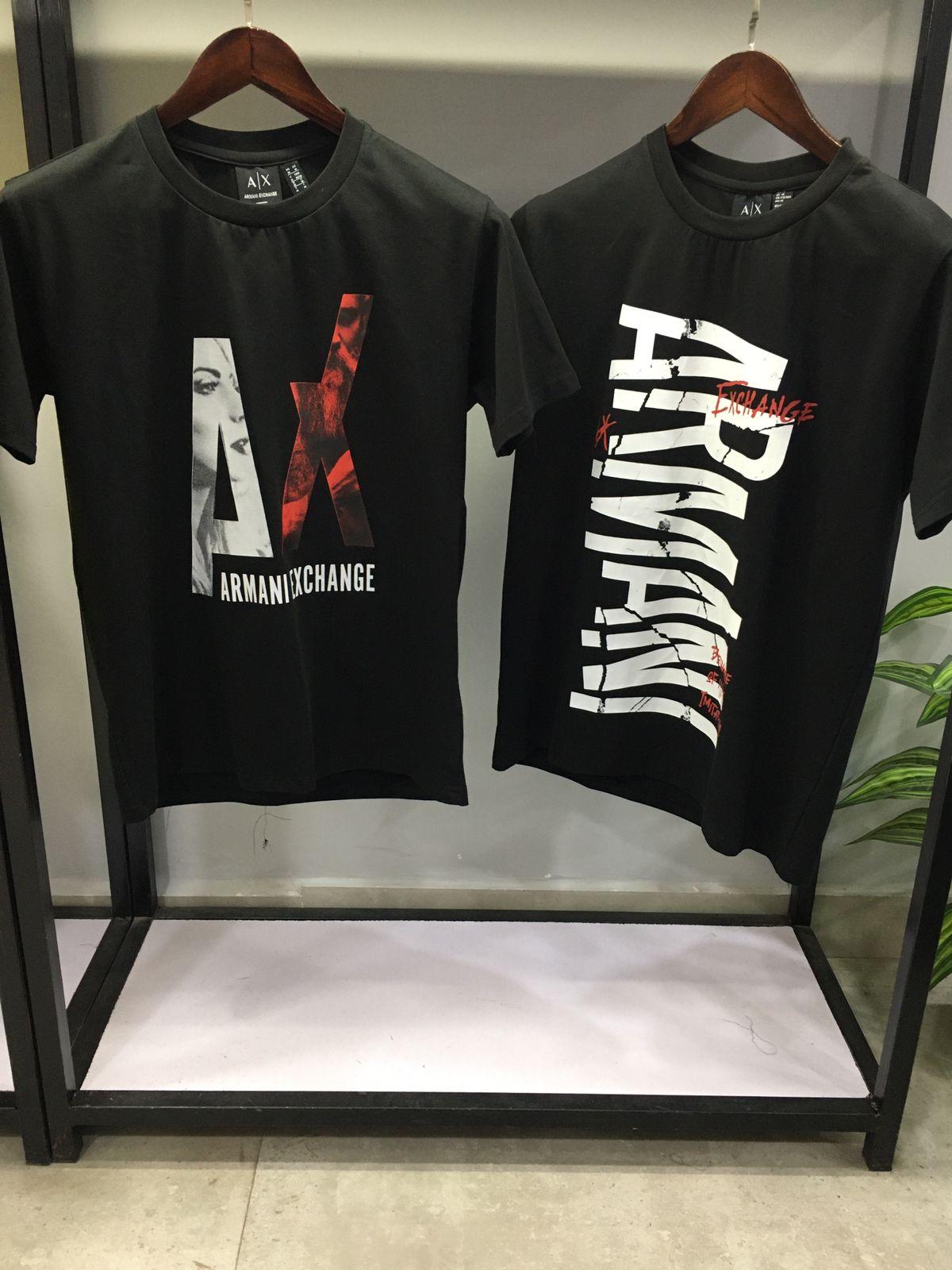 FIRST COPY ARMANI COTTON LYCRA CREW NECK T-shirts - Image 5