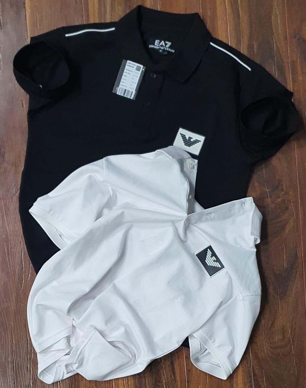 FIRST COPY ARMANI COTTON LYCRA POLOS T-SHIRT - Image 2