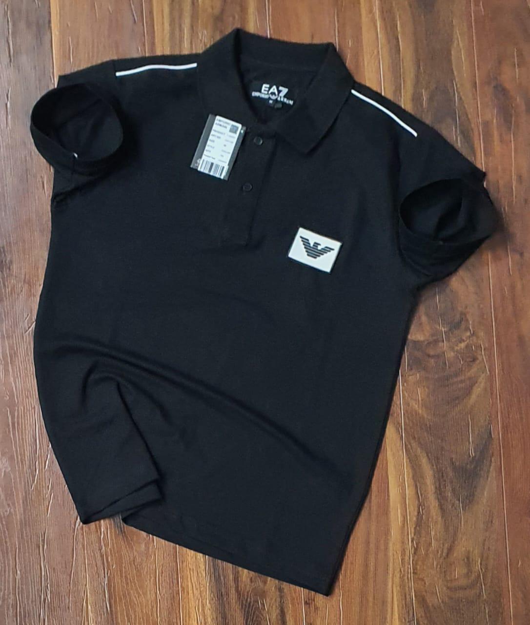 FIRST COPY ARMANI COTTON LYCRA POLOS T-SHIRT - Image 3