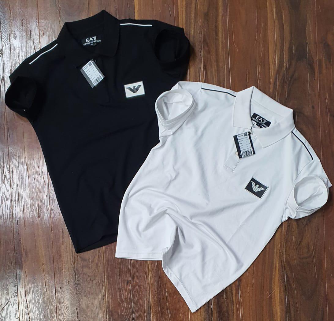 FIRST COPY ARMANI COTTON LYCRA POLOS T-SHIRT - Image 4