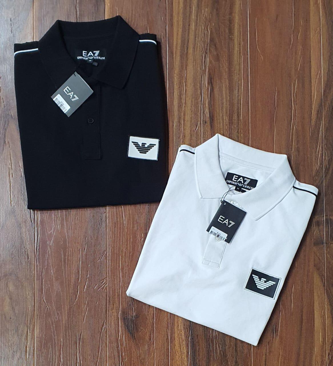 FIRST COPY ARMANI COTTON LYCRA POLOS T-SHIRT