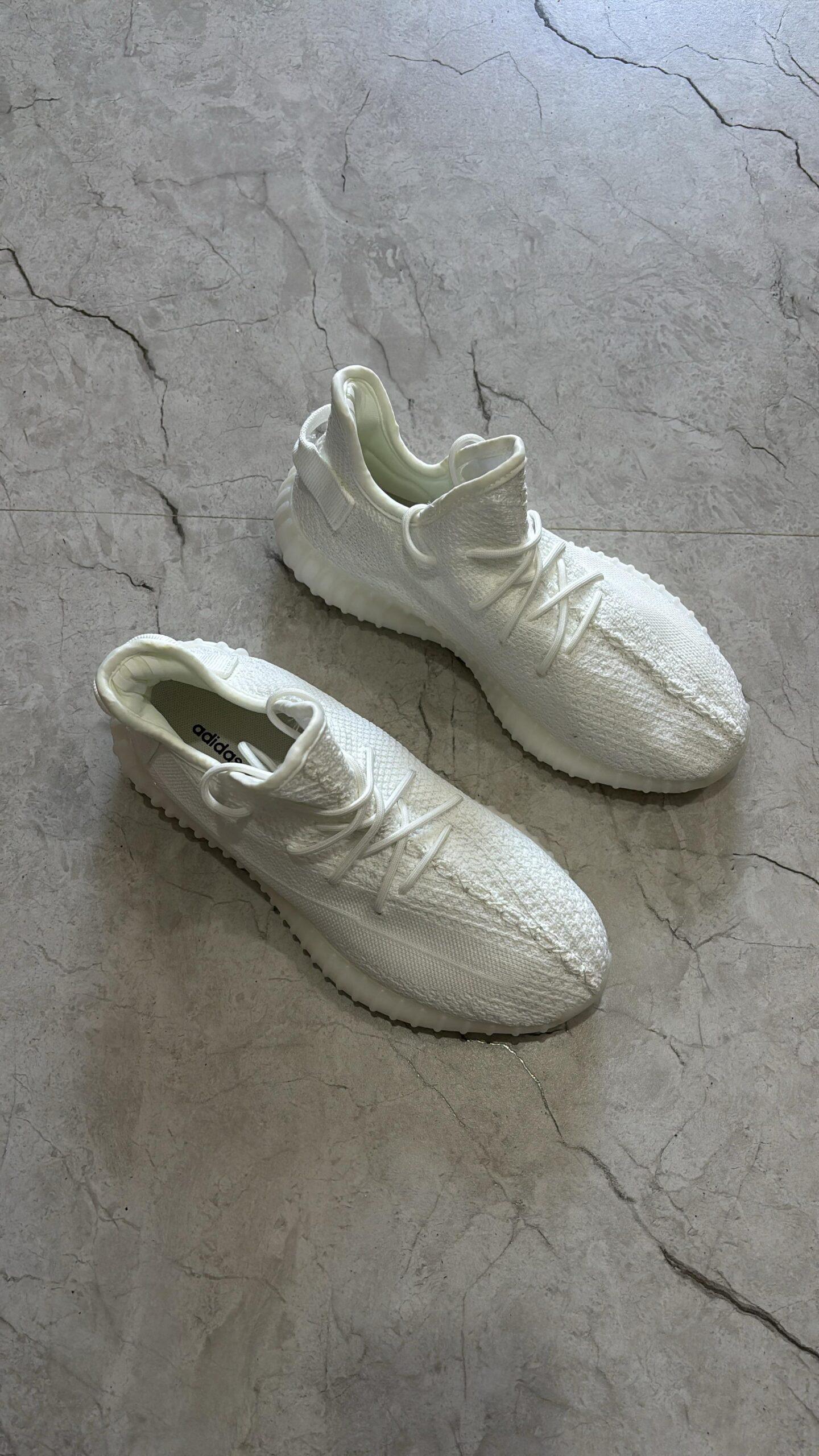 FIRST COPY Adidas v2 350 supply all white shoes for men - Image 2