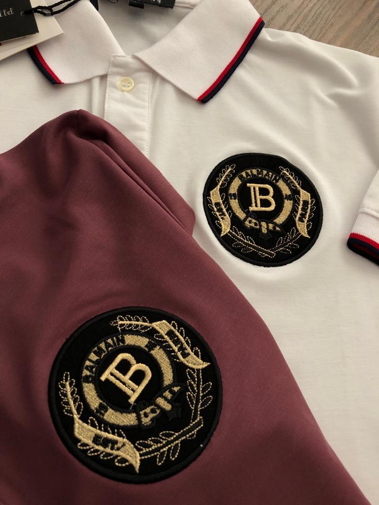 FIRST COPY BALMAIN COTTON LYCRA POLOS T-SHIRT - Image 5