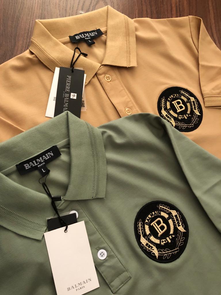 FIRST COPY BALMAIN COTTON LYCRA POLOS T-SHIRT - Image 6