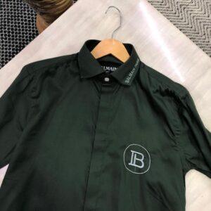 FIRST COPY BALMAIN COTTON LYCRA SHIRTS SATIN SHIRTS