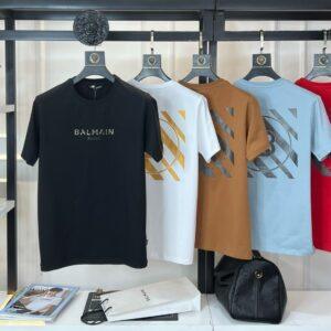 FIRST COPY BALMAIN Heavy Gsm Cotton Lycra Fit T-Shirt