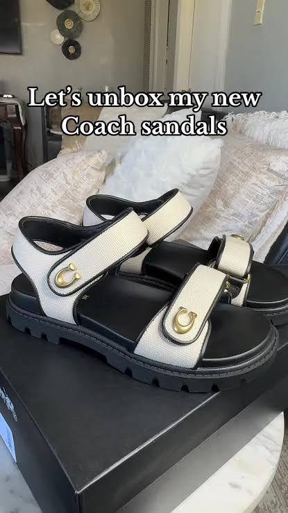 FIRST COPY Coach Brynn Sandals Latest Instore Article - Image 2