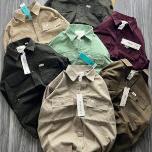 FIRST COPY ESSENTIALS DOUBLE POCKET CARGO SHIRT