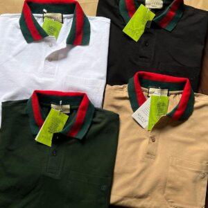 FIRST COPY GUCCI VERY PREMIUM COTTON LYCRA POLOS
