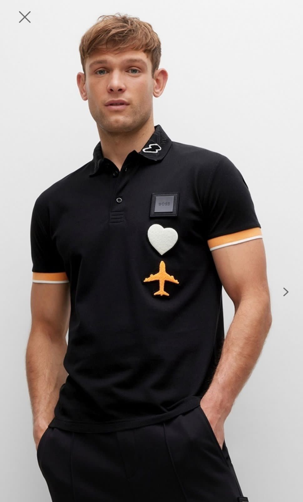 FIRST COPY HUGO BOSS COLLAR T-SHIRT - Image 2