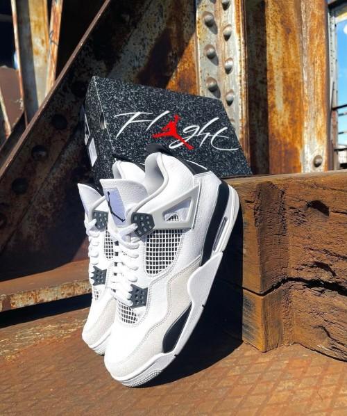 FIRST COPY JORDAN RETRO 4 MILITARY BLACK FOR GIRLS