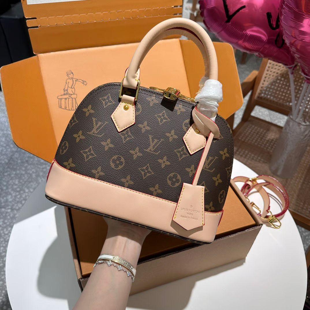 FIRST COPY LOUIS VUITTON MONO ALMA BROWN HAND BAG - Image 2