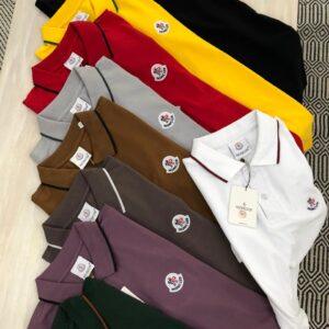 FIRST COPY MONCLER FABRIC COTTON LYCRA POLOS T-SHIRT
