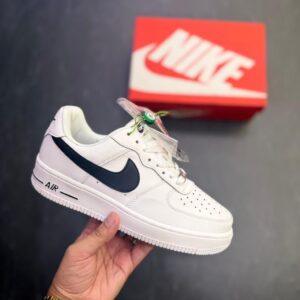 FIRST COPY NIKE AIRFORCE ONE WHITE BLACK SWOOSH FOR MEN