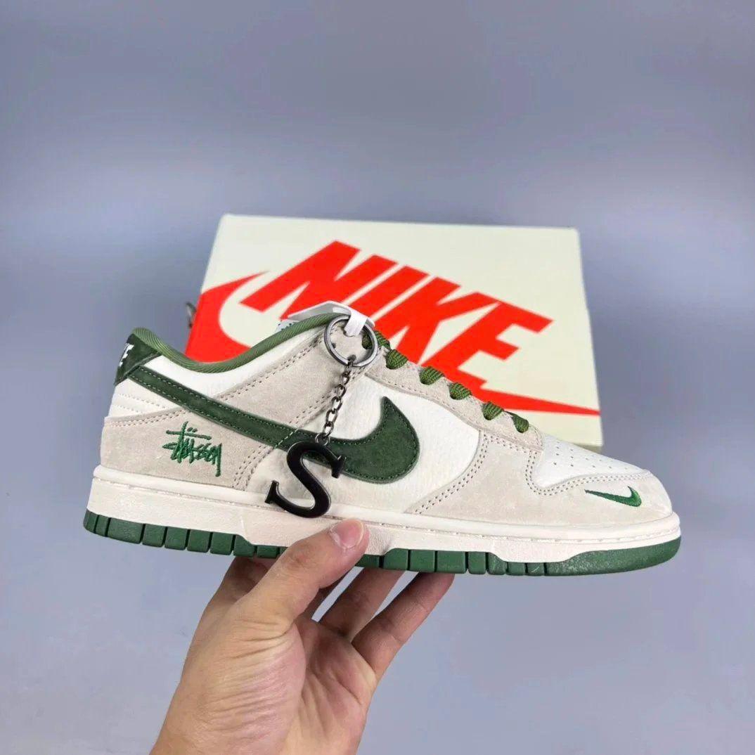 FIRST COPY NIKE SB DUNK STUSSY GREEN FOR MEN