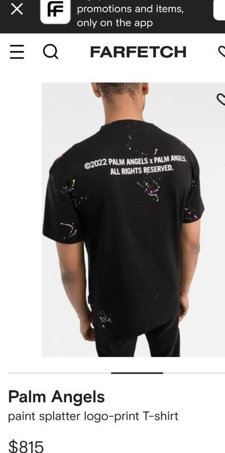 FIRST COPY PALM ANGELS PREMIUM COTTON LYCRA TSHIRTS - Image 3
