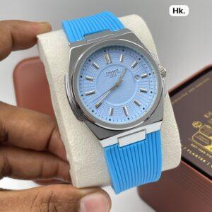 FIRST COPY Tissot PU Belt Metal Body Watch