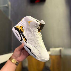 FIRST COPY AIR JORDANS JUMPMAN MVP WHITE YELLOW FOR MAN