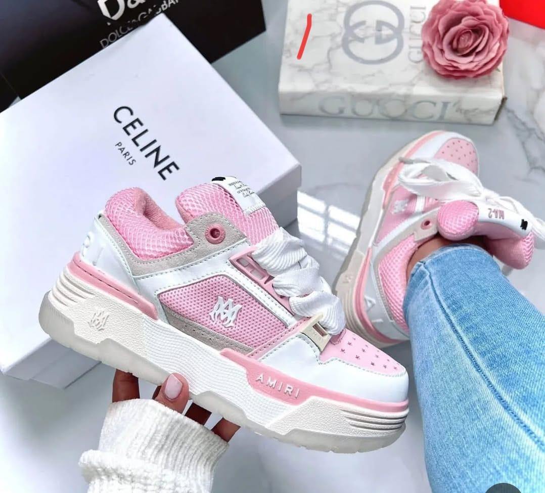 FIRST COPY Amiri MA-2 White/Pink For Woman - Image 2