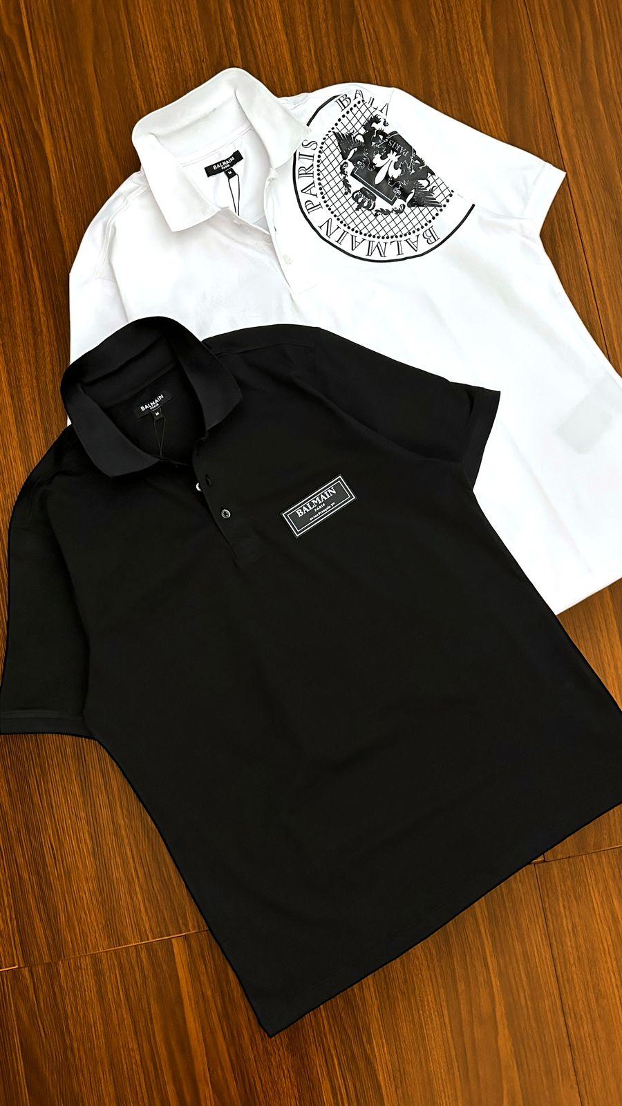 FIRST COPY BALMAIN PARIS IMPORTED QUALITY EXCLUSIVE POLO TEES - Image 3