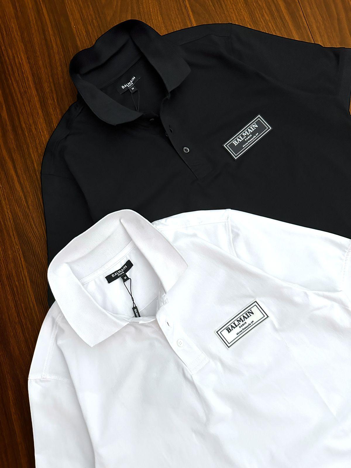 FIRST COPY BALMAIN PARIS IMPORTED QUALITY EXCLUSIVE POLO TEES - Image 4