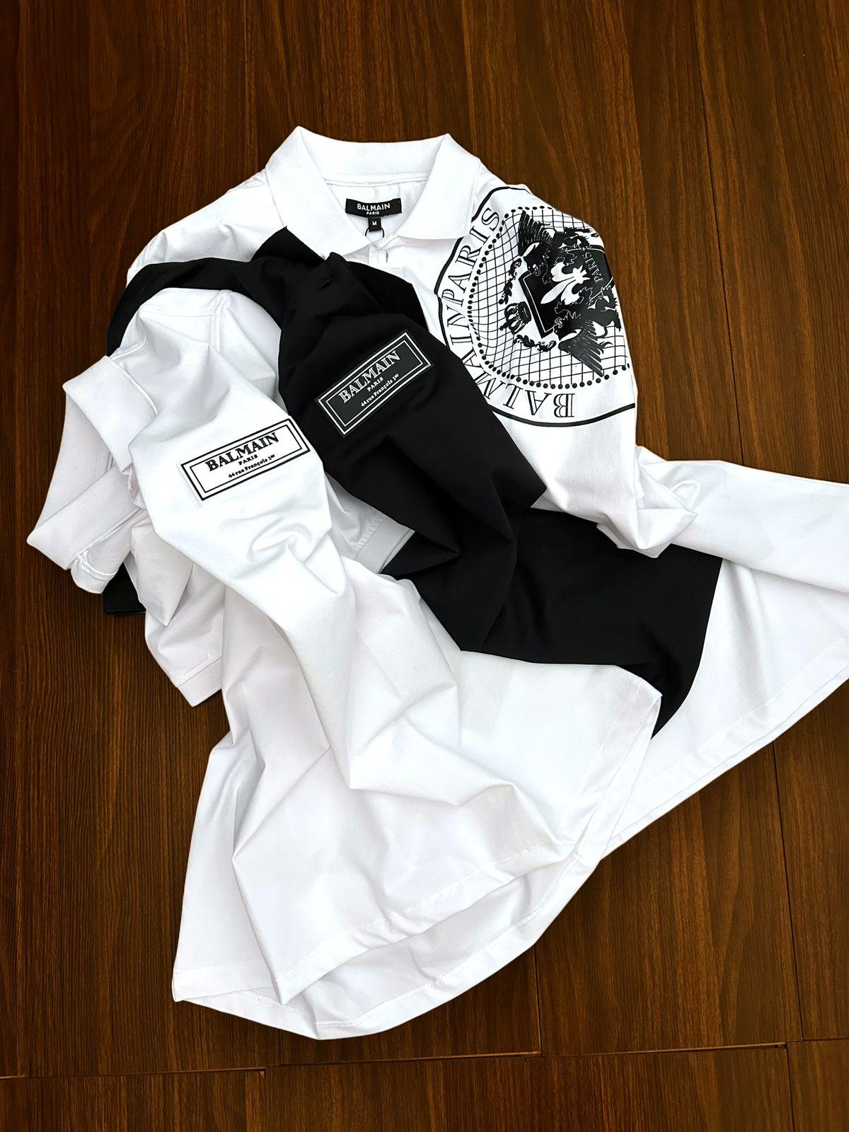 FIRST COPY BALMAIN PARIS IMPORTED QUALITY EXCLUSIVE POLO TEES - Image 9