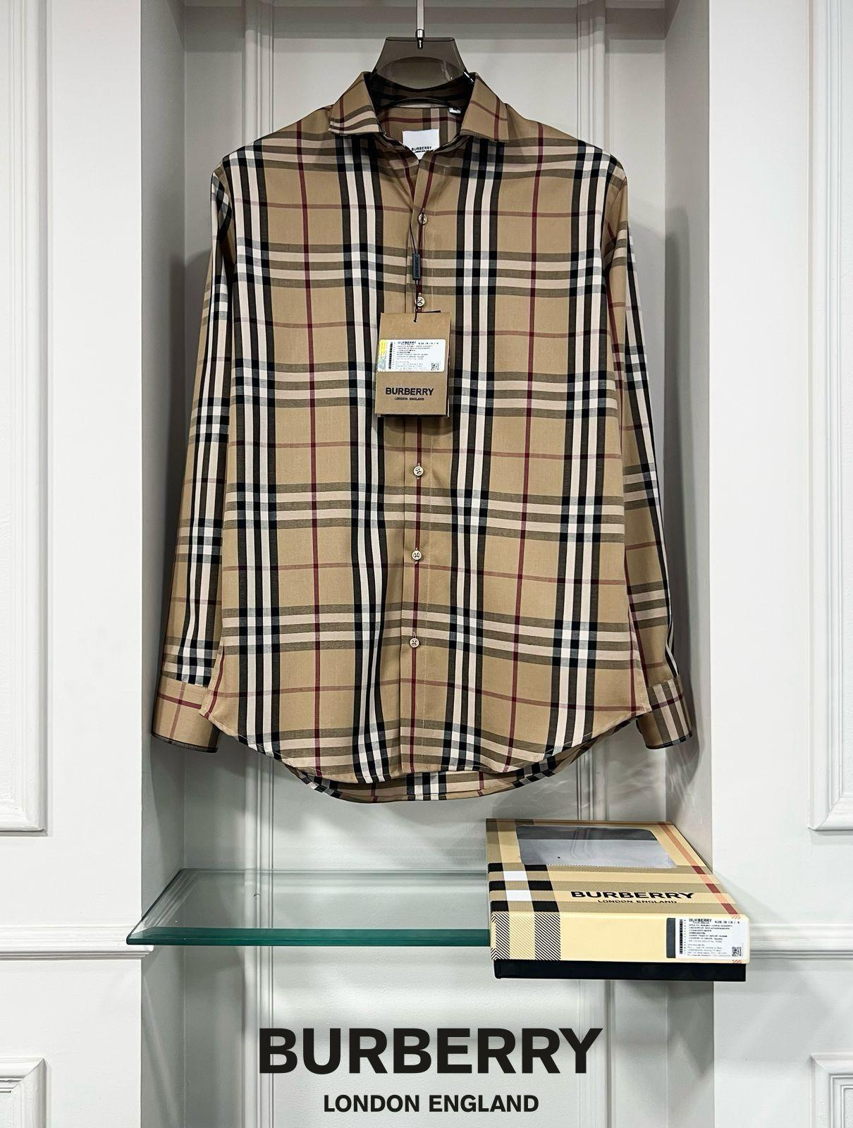 FIRST COPY BURBERRY EXCLUSIVE COTTON SHIRTS - Image 2