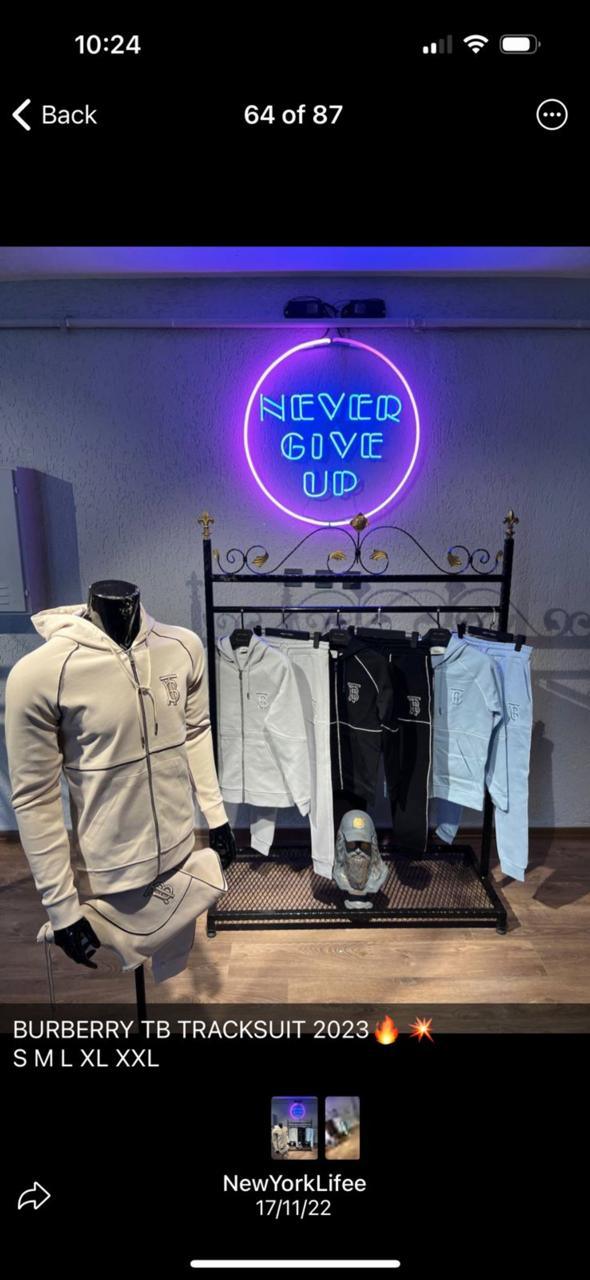 FIRST COPY BURBERRY EXCLUSIVE ZIPPER TRACKSUIT - Image 6