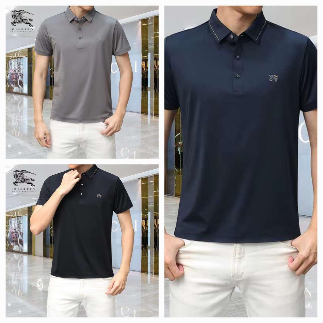 FIRST COPY BURBERRY IMPORTED LYCRA POLOS T-SHIRT